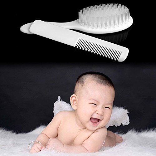 BleuMoo Soft Baby Infant Hair Brush Set Comb Grooming Shower Kit