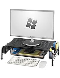 Soporte para monitor de escritorio con cajón organizador Paquete de 1