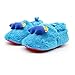 Delebao Baby Boys Girls Non Slip Rubber Sole Cartoon Plush Slippers Crib Shoes (18-24 Months, Blue Dinosaur)