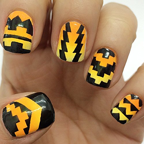521 Nail Art Stencils Vinyl - 18 Different Swirl Shapes: Arrows, Chevron, French Tip & More Adhesives Stripe Guides Patterns Designs in 3 Sheets Supplies Kit Stickers Tape Foil Decals Craft Gift - Thumbnail 7