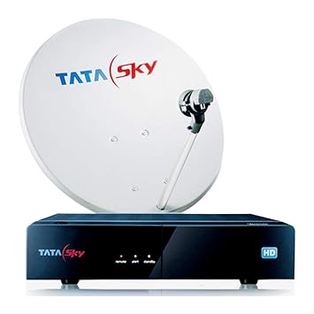 Tata Sky HD Set Top Box 1 Month Family Kids HD Pack (Black)