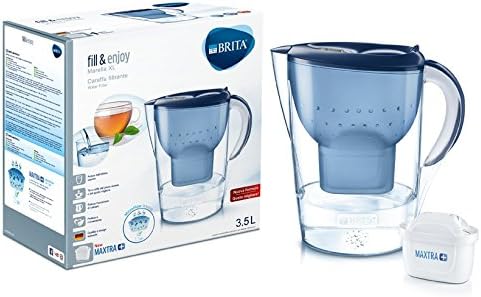 Brita Carafe With Water Filter Compatible With Maxtra Cartridges Colour White 3 5 L Blue Amazon De Kuche Haushalt