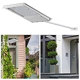 Lightess Sola Wall Light LED Gutter Wall Sconce Lighting With Motion Sensor Detector Waterproof Security Night Light for Outdoor Garden Patio Yard Barn Porch Garage