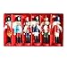 BlueSpace Christmas Nutcracker Ornaments Set Wooden Nutcrackers Hanging Decorations for Christmas Tree Figures Puppet Gifts (5