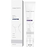 KunMan Collagen Fullerene Tightening Neck Cream with Roller Applicator - Firming Neck Cream for Crepey Skin &amp; Wrinkles, Hydrating Collagen Moisturizer, 1.76 OZ
