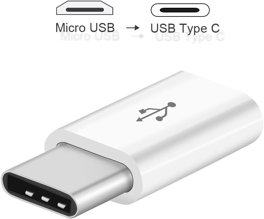 Houkiper USB Tipo C Adattatore Micro USB Femmina a USBC Maschio USB 3.1 Adattatore