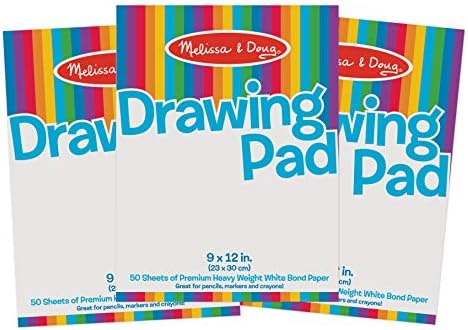 Melissa & Doug Drawing Paper Pad Bundle (3 Pack)