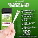 NKD Living Ketone Test Strips 120 Strips in 2 Stay Fresh Packs view 2