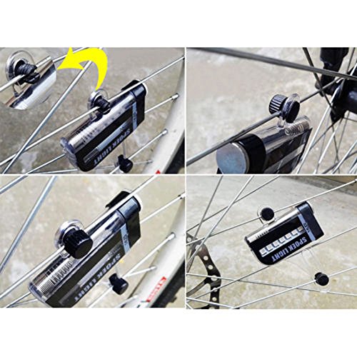 image for Glumes Bike Wheel Lights, LED IPX5 Waterproof Bicycle Spoke Light 14-L