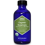 Zongle USDA Certified Organic Rosemary Essential Oil, Safe To Ingest, Rosmarinus Officinalis, 1 OZ