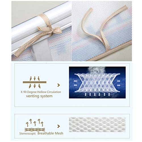 Wenosda Baby Cot Bumper Breathable Crib Enclosure 3D Sandwich Mesh Liner for Infants Baby's Bed Suitable for All Seasons (Fish Pattern, 30029cm/11811.5in)