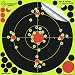 Splatterburst Targets -12 inch Adhesive Stick & Splatter Reactive Shooting Targets - Gun - Rifle - Pistol - Airsoft - BB Gun - Pellet Gun - Air Rifle (25 Pack)