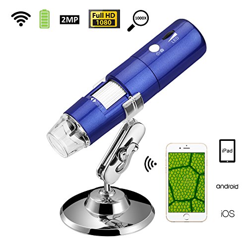 Wireless wifi portable digital microscope with 2mp,1080…