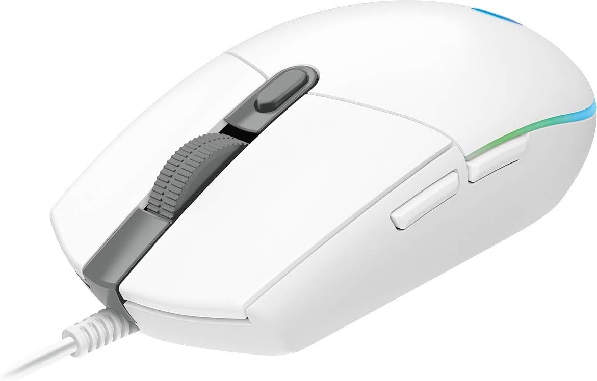 Logitech Gaming Mouse G102 LIGHTSYNC - Mouse - right-handed - Optical - 6 Buttons - Wired - USB - White