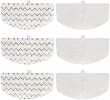 iSingo 6 Pack Bissell Steam Mop Pads Compatible with Bissell PowerFresh 1806 1940 1544 1440 2075A Series, Replacement Part Model #5938#203-2633