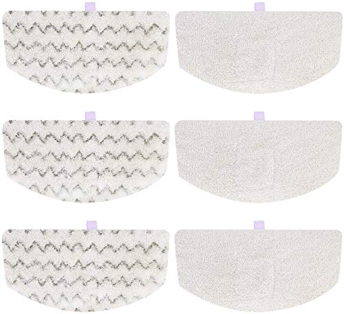 iSingo 6 Pack Bissell Steam Mop Pads Compatible with Bissell PowerFresh 1806 1940 1544 1440 2075A Series, Replacement Part Model #5938#203-2633