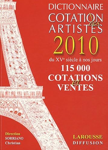 Download Dictionnaire Cotation des artistes 2010 PDF