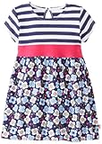Zutano Baby Girls' Blaue Blumen Banded Waist Dress