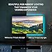 LUNSY LED Flexible Light Strip 1 Meter/3.28 Foot, 60 LEDs SMD 5050 Bias Lighting, RGB Multi-color Under Cabinet Mood Light for Medium Flat Screen, HDTV, TV/PC, LCD Desktop Monitors - USB Powered
