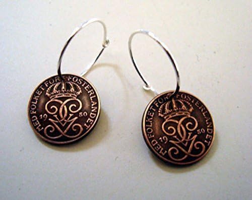 WaterLelie Jewellery DesignFrance earrings. antique coin earrings. Republique Francaise. France jewelry. French earrings