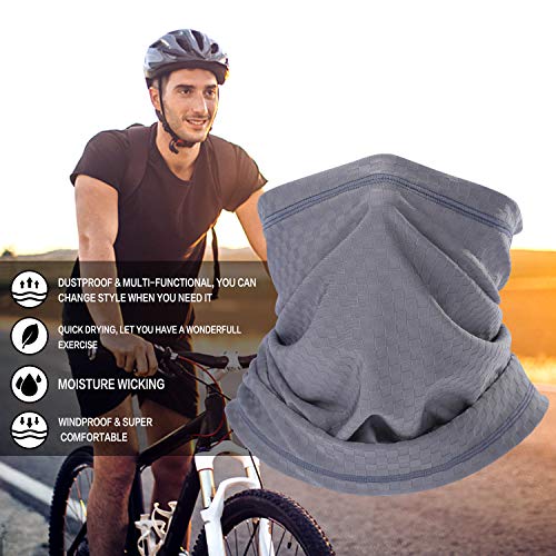 image for BINMEFVN Summer Bandana Face Mask -Dust Sun UV Protection Neck Gaiter 