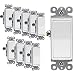ENERLITES 3-Way Decorator Paddle Rocker Light Switch, Single Pole or Three Way, 3 Wire, Grounding Screw, Residential Grade, 15A 120V/277V, UL Listed, 93150-W-10PCS, White (10 Pack)