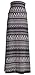 VIV Collection Women's Printed Full Maxi Skirt