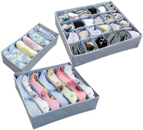 Woman lingerie collection boxes, all three sets. Charcoal cloth and non-woven fabrics constitute proof, antibacterial, to taste