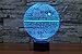 3D Lamp Death Star Table Lamp Optical Illusion Visual Led Night Light for Star Wars, Elstey 7 Colors with Acrylic Plate& ABS Base& USB Charge, Touch Sensitive Switch Lights