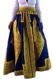 Dearlovers Women African Floral Print Casual A Line Maxi Skirt