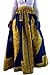 Dearlovers Women Retro Folk Print Full Length Maxi Beach Skirt Yellow