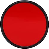 Full Red Filter, Optical Glass Red Filter Scratch Resistant Multilayer for Shooting(67mm)