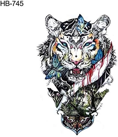 Cool Tiger Lion Dragon Arm Shoulder Waterproof Temporary Fake Tattoo Sticker - HB-745 qsbai
