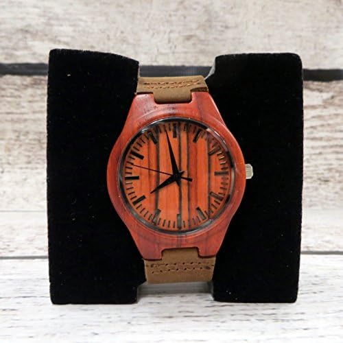Personalized Wood Watch with Leather Band (MW2)
