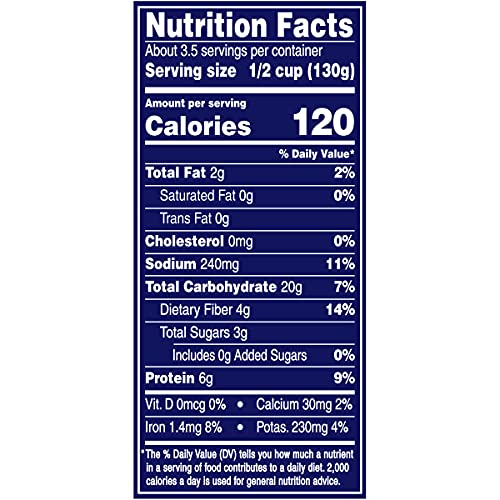 BUSH'S BEST Reduced Sodium Garbanzos Chickpeas, Source Of Plant Based