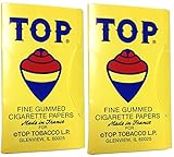 2 Pack Top 70 mm RYO Cigarette Tobacco Rolling Papers 200 Leaves