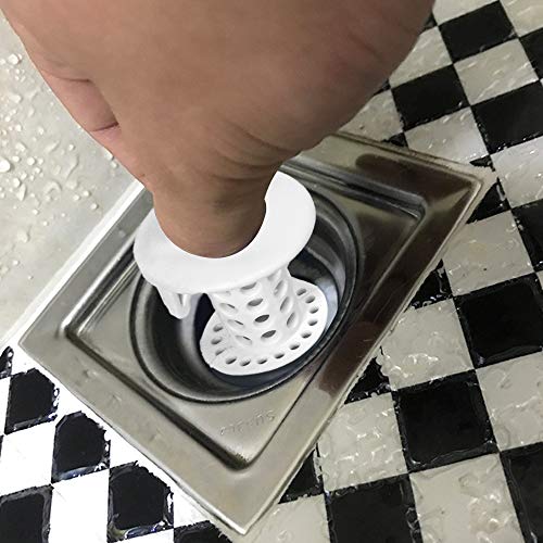 Ostrichy Hair Catcher Shower Drain, Bathtub Hair Drain Catcher, Silicone Shower Hair Drain Catcher Shower Drain Hair Trap Protector for Bathroom, Kitchen, Shower Room, Snare, 2 PCS Drain Hair Catcher
