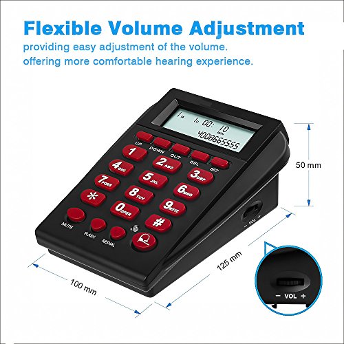 MCHEETA Call Center Phone Corded, Telephone with Headset for Call Center Office, with Hands-free Noise Cancelling Headset & Compact Dialpad - Thumbnail 2