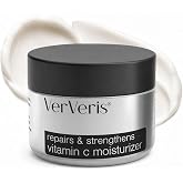 VerVeris Barrier Face Moisturizer with Petrolatum, Vitamin C &amp; E, Dry Skin | Rich cream seals hydration overnight - Slugging results minus the sticky mess - Comforts tight, flaky, windburned complexions