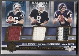 Amazon.com : 2001 Pacific Impressions DREW BREES Rookie RC ...