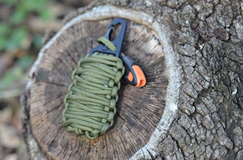 Emergency Survival Pod Kit with 20 Accessories wrapped in 550lb Paracord Survival Grenade For Emergencies