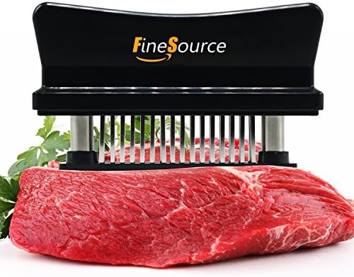 FineSource Professional Needle Meat Tenderizer - 48 Ultra Sharp Needle Stainless Steel Blades Kitchen Tool for Chicken, Steak, Beef, Pork, Fish, Make a Difference in Tenderness