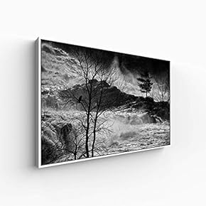 Canvas Wall Art for Living Room, Bedroom Monochrome Landscape Framed Canvas Prints for Home Decoration Ready to Hang - 16x24 inches
