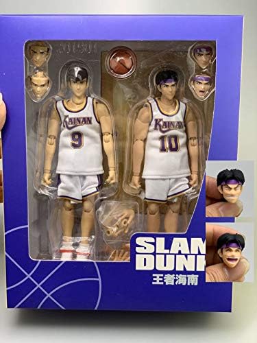 大聖モデル1 10 Slam Dunk 海南10番 武藤正 可動フィギュア 清田信長9番 無料サンプルok 白ユニフォーム