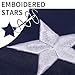 NuLink American Flag 4x6 Ft USA US Embroidered Stars Sewn Stripes Brass Grommets Flag 210D Oxford Nylon for Indoor Outdoor