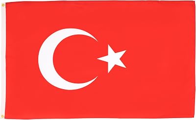 AZ FLAG Turkey Flag 2x3 ft 100D Polyester 2 Brass Eyelets Fade Resistant
