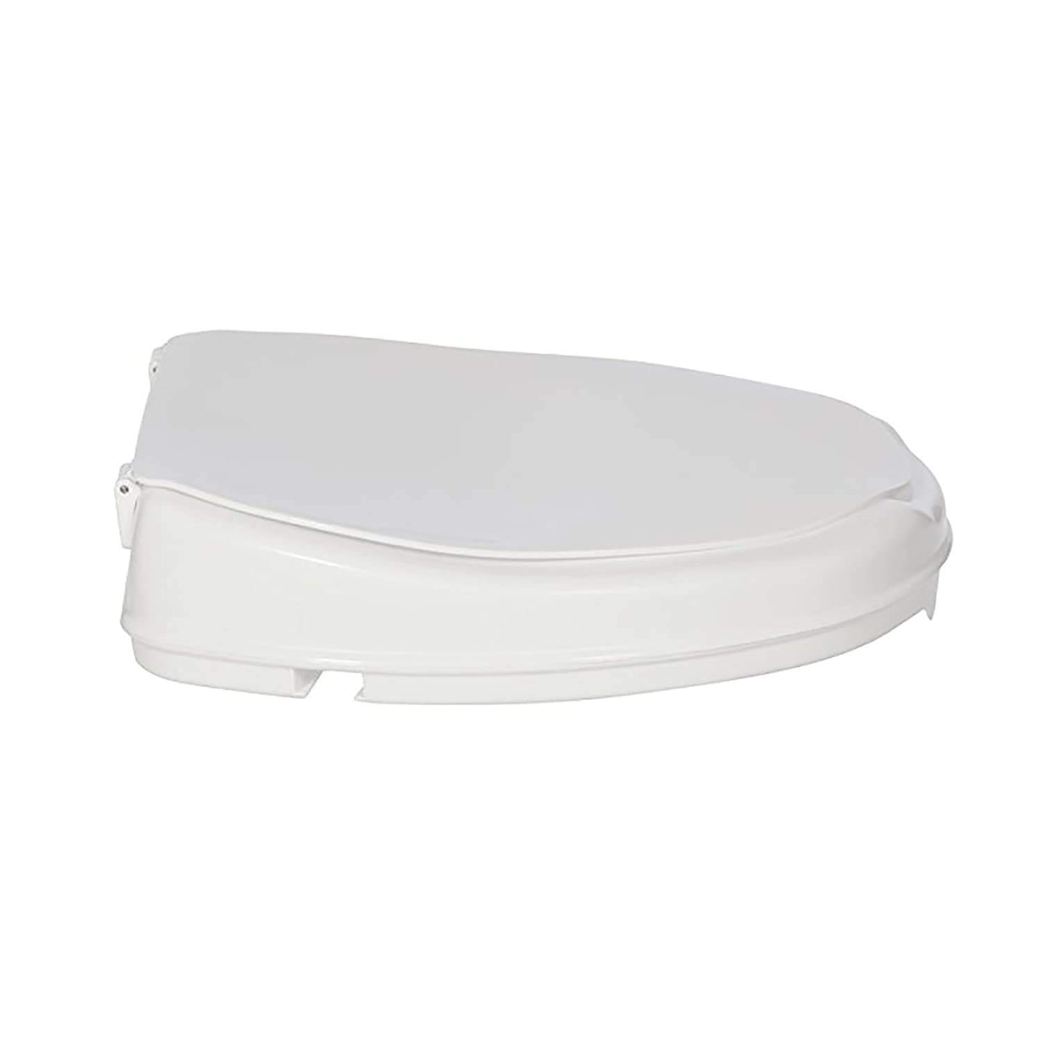 Homecraft Savanah Raised Toilet Seat with Lid, 2" High Elevated Toilet Seat Locks Onto Standard Toilets, Portable Assistance Seat with Sturdy Brackets, Medical Aid for Elderly, Disabled, Limited Mobility: Toilet Seat Elevators: Industrial & Scientific