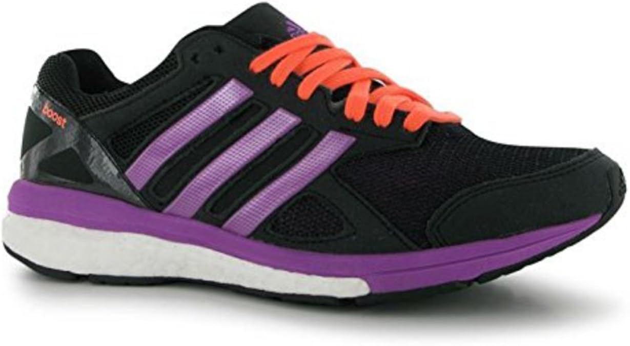 ladies black and pink adidas trainers