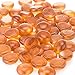 Dashington Flat Orange Marbles (5 Pound Bag/80oz), Pebbles for Vase Filler, Table Scatter, Aquarium Decor, Gems