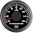 Hewitt 102TM5005 Universal Turbo Boost Gauge Kit – 0-50 PSI, 2" Dial, LED Illuminated